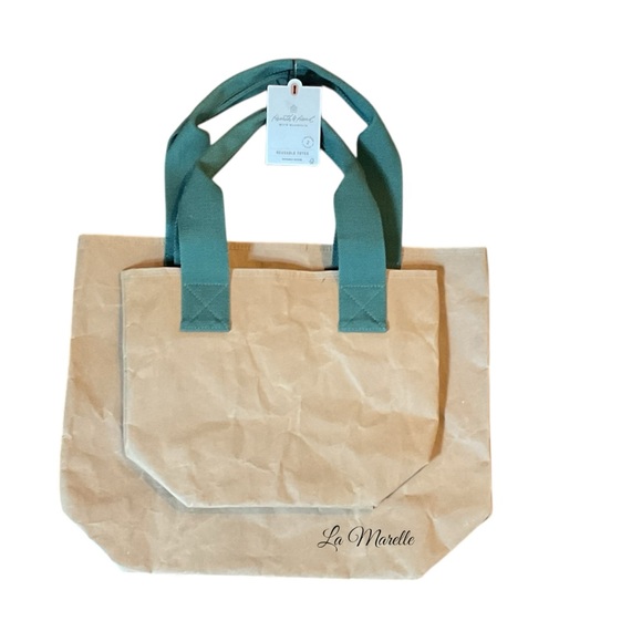 2pk Tote Bag Set Brown/Green - Hearth & Hand™ with Magnolia - Picture 4 of 4
